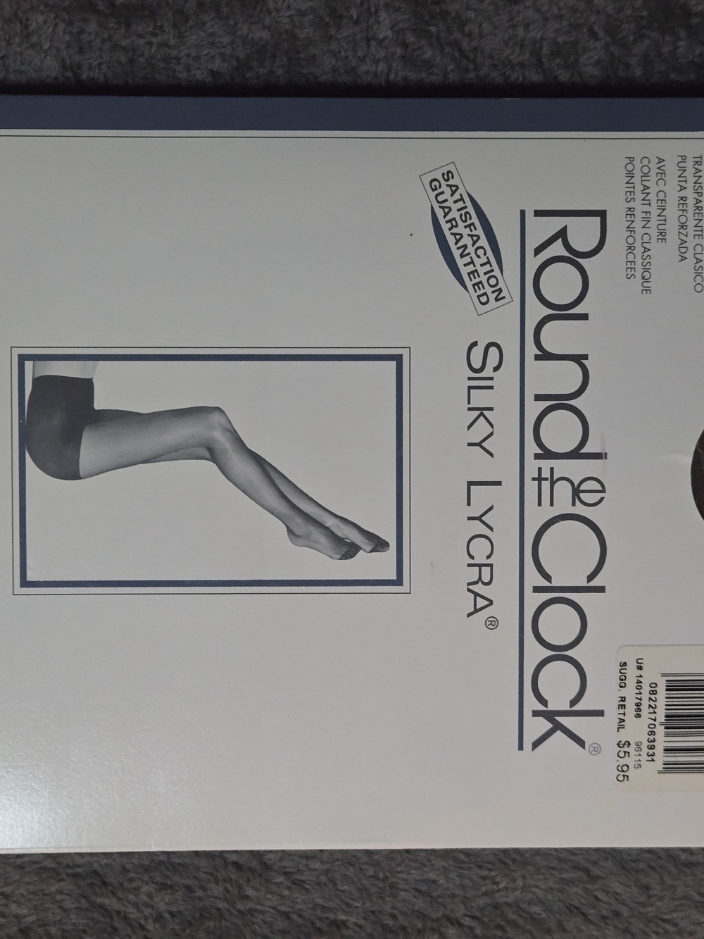 Vintage Silky Lycra Sheer Tights - Black